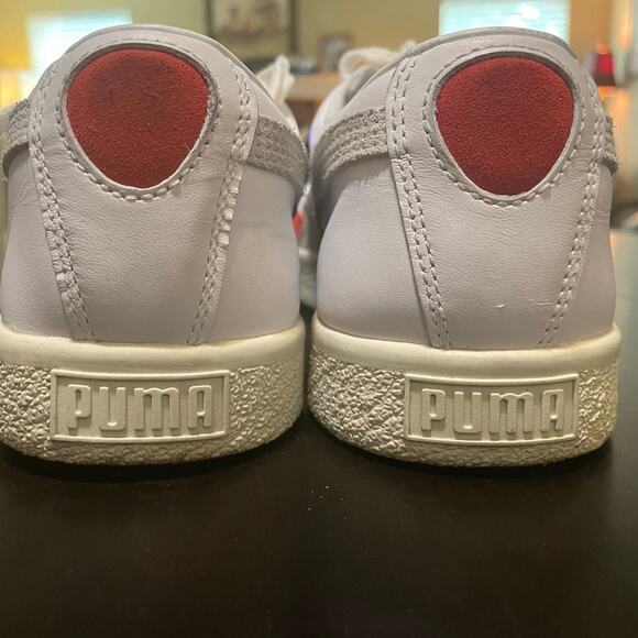 PUMA Basket 90680 L White High Risk Red - Picture 3 of 5